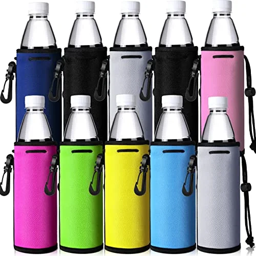 Neoprene Water Bottle Cover Sleeves Non Slip Insulators Beverage Bottle Can Sleeves Covers 16 Coolers Holder