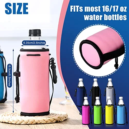 Neoprene Water Bottle Cover Sleeves Non Slip Insulators Beverage Bottle Can Sleeves Covers 16 Coolers Holder view 2