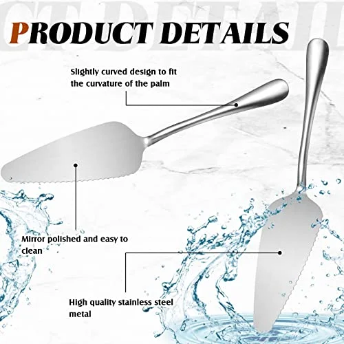Pie Server Pizza Cake Spatula, stainless Steel Serrated view 4