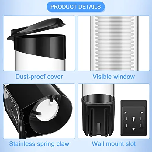 Cup Dispenser Pull Type Automatic Remover Fit to Plastic Water Machine Cup Holder Wall Mount Bathroom Home Office Hospital (Classic) view 3