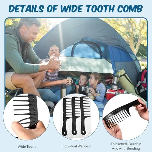 Wide Tooth Comb for Women Men Individually Wrapped view 3