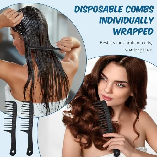 Wide Tooth Comb for Women Men Individually Wrapped view 5