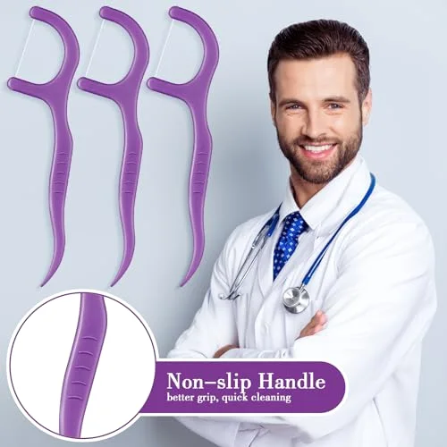 Tooth Picks Flossers Dental Floss Picks for Adult,Dark view 4