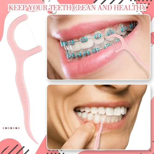 Tooth Picks Flossers Dental Floss Picks for Adult,Light view 3