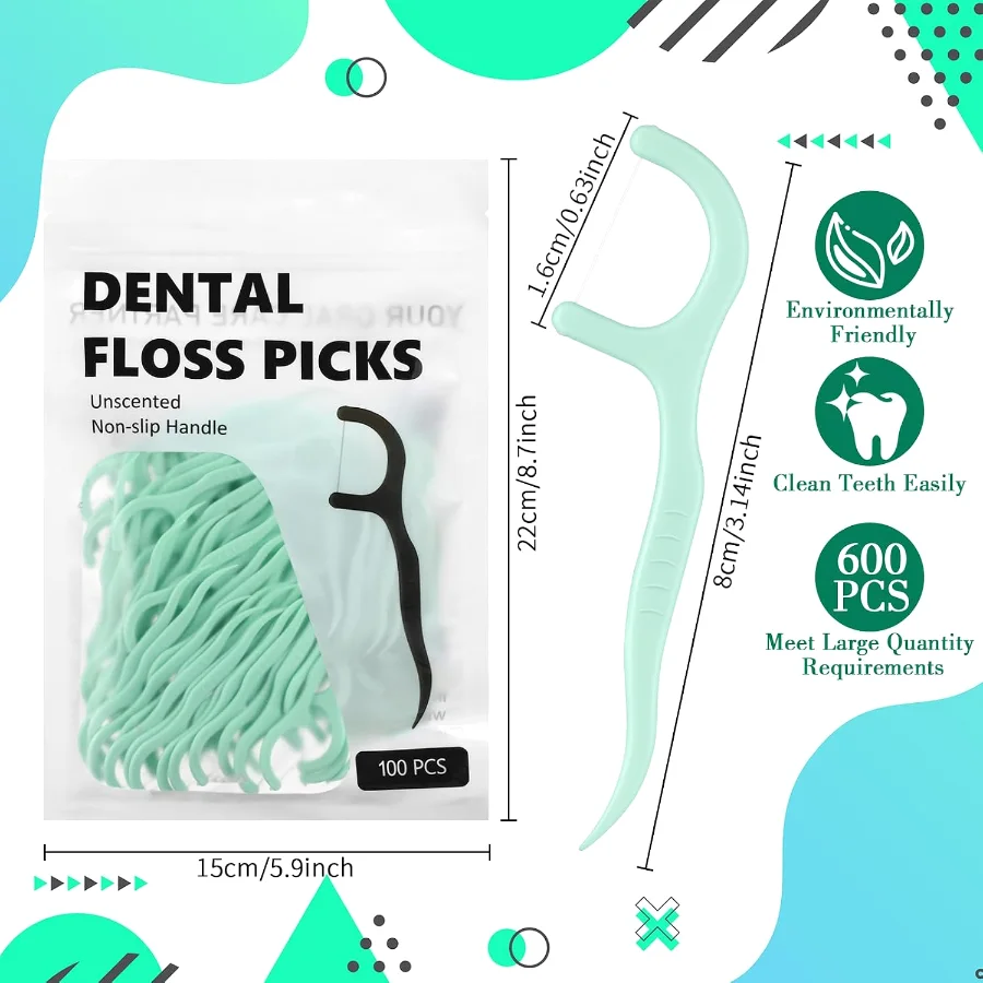 Tooth Picks Flossers Dental Floss Picks for Adult view 2