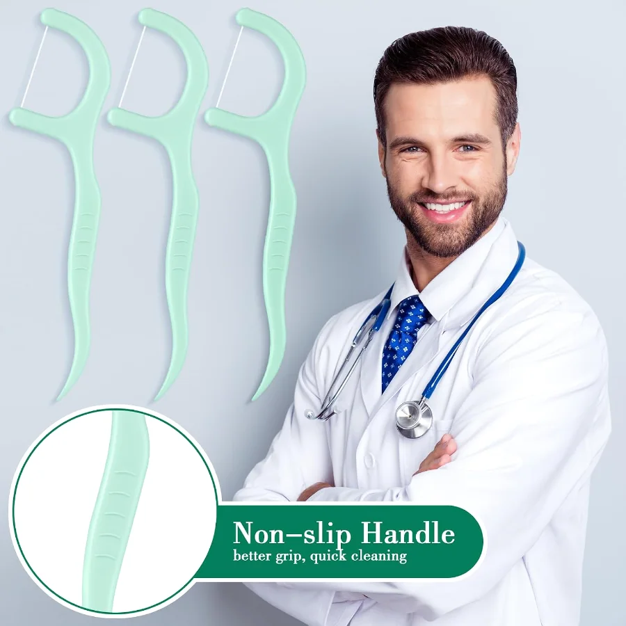 Tooth Picks Flossers Dental Floss Picks for Adult view 4
