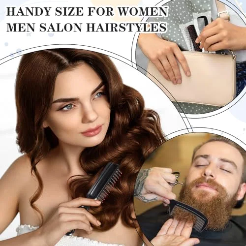 Individually Wrapped Hair Brushes Combs Set for Homeless, Detangling Brush Widen Combs for Curly Hair Suitable for Women Men Shelter Nursing Hotel Church Charity Supplies(4 Colors) view 9