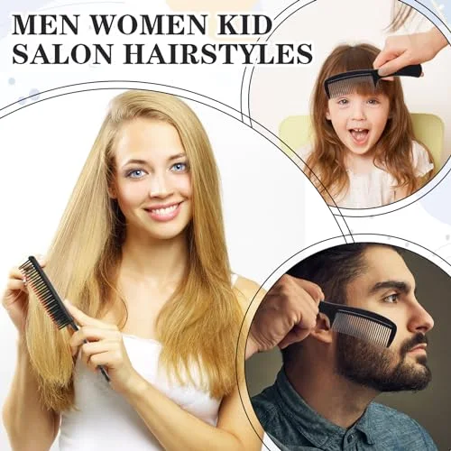 Hair Brushes Bulk Combs Set for Homeless Individually Wrapped Bulk Brush Widen Combs for Curly Hair Suitable for Women Men Shelter Nursing Hotel Church Charity Supply() view 4