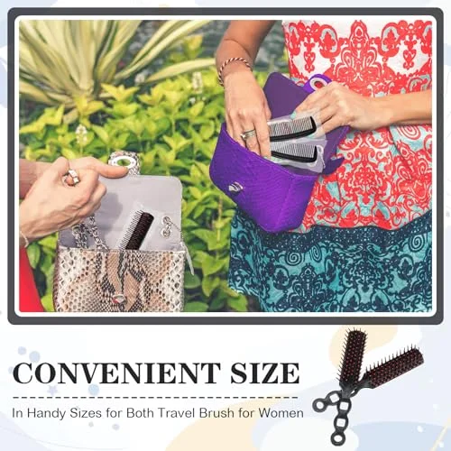 Hair Brushes Bulk Combs Set for Homeless Individually Wrapped Bulk Brush Widen Combs for Curly Hair Suitable for Women Men Shelter Nursing Hotel Church Charity Supply() view 5