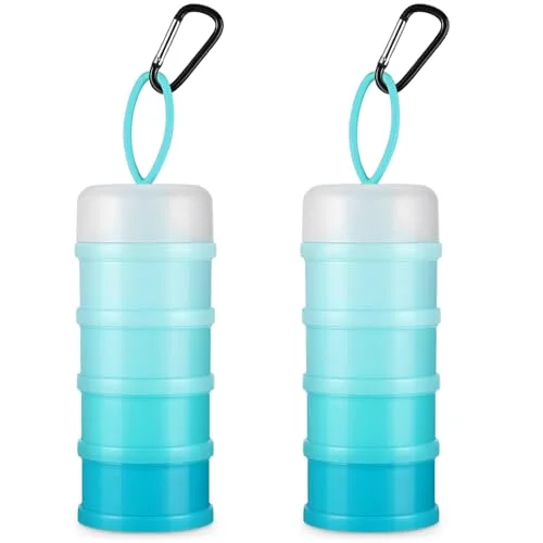 Protein Powder Travel Container with Funnels Stand