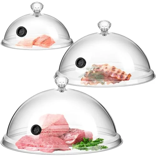 Smoking Cloche Dome Cover 6 8 Transparent Cocktail Smoker Dome for Gun Smoke Infuser Acrylic Cocktail Lid Accessory for Smoker Infusion Food Drink Plates Bowls and Glass