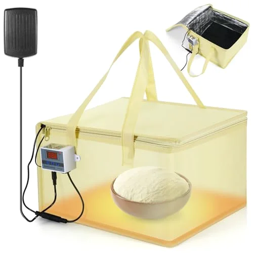 Versatile Dough Proofer with Heater Bread Proofer Warming Box and Mat Sourdough starter for Fermenting Precise Temperature for Making Bread Pizza Baking Yogurt Kombucha