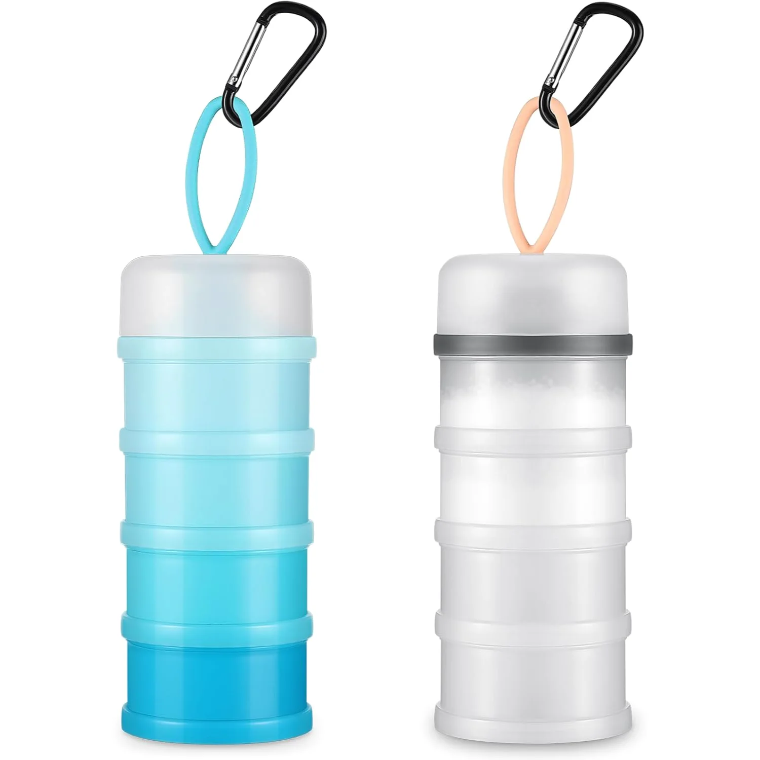Protein Powder Travel Container with Funnels Stand