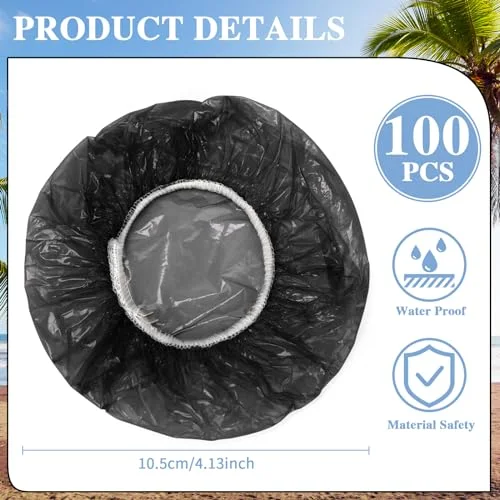 Scrunchie Drink Covers Bulk Disposable Plastic Covers for Cups, Beverage Protection Cover for Christmas Bar Club Adult Drink Beverage Stretchable() view 7