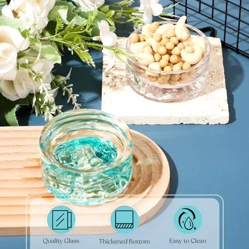 Hamster Water Bowls Glass Hamster Food Bowls Mountain Style Drinking Container Anti Turning for Guinea Pig Gerbils Mice Rats Chinchilla Small Pets( and) view 3