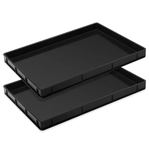 24 x 15.5 Inches Oil Drain Pan for Changing Leak Proof Mini Fridge Drip Tray Plastic Oil Change Pan for Mini Fridges Air Conditioners Machinery Under Car () view 6