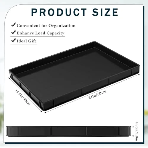 24 x 15.5 Inches Oil Drain Pan for Changing Leak Proof Mini Fridge Drip Tray Plastic Oil Change Pan for Mini Fridges Air Conditioners Machinery Under Car () view 7