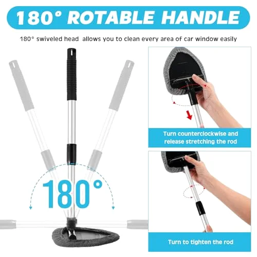 Car Window Cleaner Windshield Tool, Extendable view 3