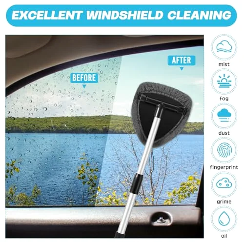 Car Window Cleaner Windshield Tool, Extendable view 4