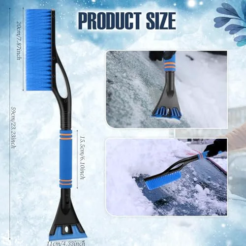 Snow Brush Ice Scraper for Car Windshield Detachable view 2