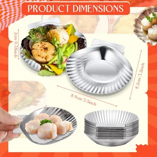 Grillable Shells Stainless Steel Reusable All Purpose view 3