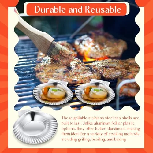 Grillable Shells Stainless Steel Reusable All Purpose view 5