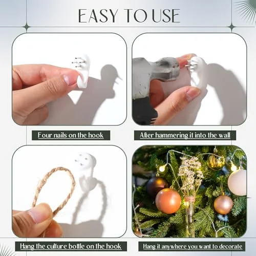 Plastic Hanging Propagation Tubes Propagation Station Vases Wall Hanging Plant Vase for Planters Hydroponic Office Garden Flowers Decor Lover Gift ( Color) view 3