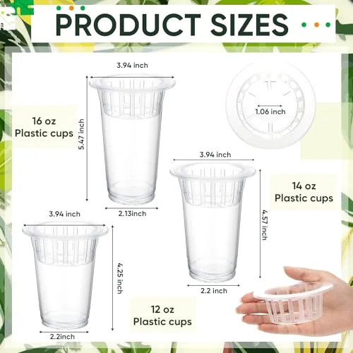 Plastic Plant Propagation Station Desktop Terrariums Plant Tabletop Vase with Hydroponic Baskets for Indoor Home Office Desktop Decor (4.25'',4.57'',5.47'') view 2