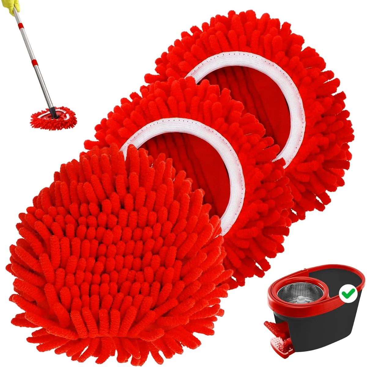 Chenille Duster Replacement Mop Heads Refills