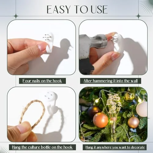 Plastic Hanging Propagation Tubes Propagation Station Vases Wall Hanging Plant Vase for Planters Hydroponic Office Garden Flowers Decor Lover Gift ( Color) view 10