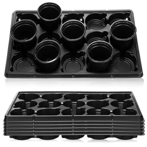 15 Cell Round Nursery Pots Trays Thickened Durable Seedling Pots Carrying Trays for Holding Nursery Pot view 6