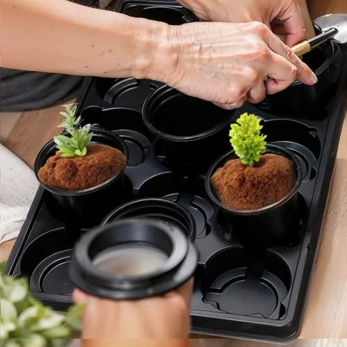 15 Cell Round Nursery Pots Trays Thickened Durable Seedling Pots Carrying Trays for Holding Nursery Pot view 10
