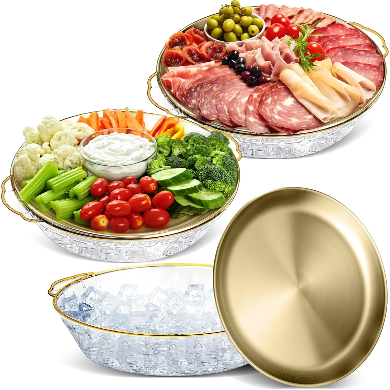 11.8" Chilled Serving Tray Compartments for Parties