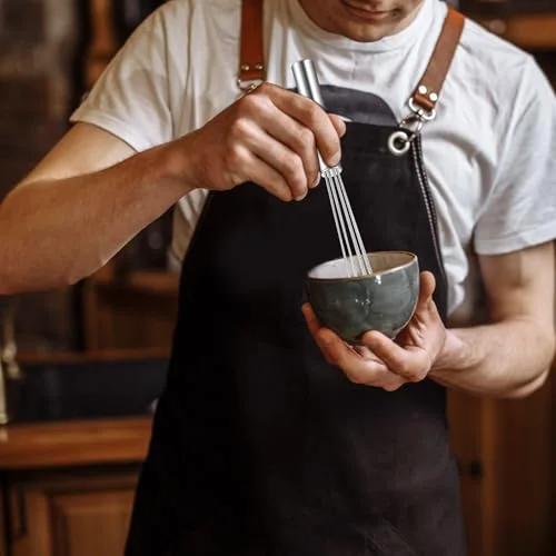 Espresso Whisk Tool 10.6" Long Handle Mini Whisk for Coffee Stirring Stainless Steel Triangular Design Fit Coffee Chocolate Milk, Mixing Tool for Commercial Home Use view 3