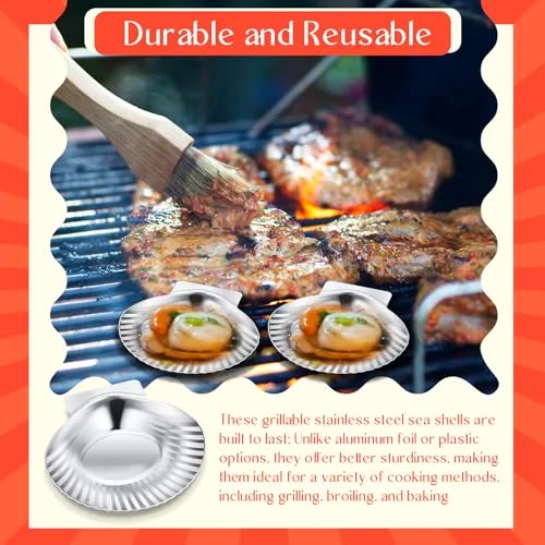 Grillable Shells Stainless Steel Reusable All Purpose view 10