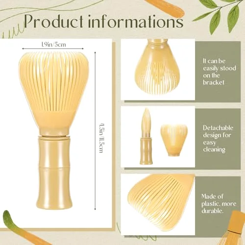 Traditional Resin Matcha Whisk Reusable Matcha Stirrer Chasen Brush Tea Mixing Tool Accessoies for Tea Powder Preparation() view 7