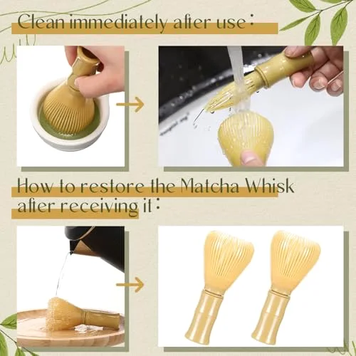 Traditional Resin Matcha Whisk Reusable Matcha Stirrer Chasen Brush Tea Mixing Tool Accessoies for Tea Powder Preparation() view 9