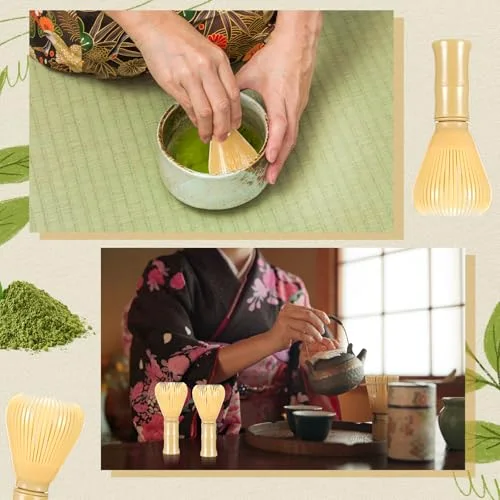 Traditional Resin Matcha Whisk Reusable Matcha Stirrer Chasen Brush Tea Mixing Tool Accessoies for Tea Powder Preparation() view 10