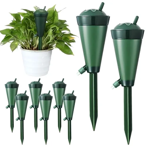 Plant Self Watering Spikes Devices Automatic Plant Watering Globe Self Watering Planter Insert Stakes for Indoor Outdoor Garden Houseplant()