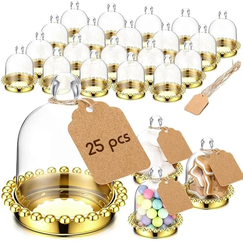 4" Crown Candy Jars with Dome for Party Favors