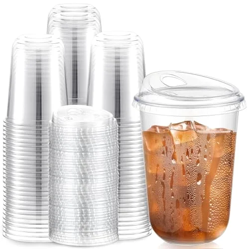 Plastic Cups with Sip Lids Disposable Cups view 6