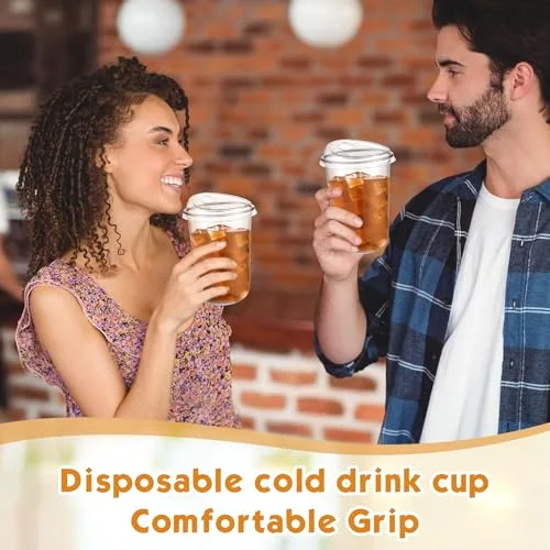 Plastic Cups with Sip Lids Disposable Cups view 10