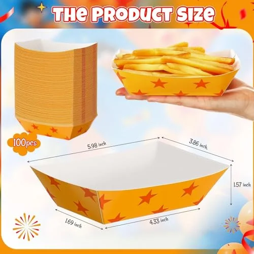Anime Theme Birthday Decorations Disposable Nacho Trays 2lb view 2