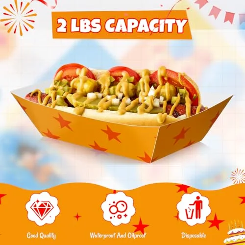 Anime Theme Birthday Decorations Disposable Nacho Trays 2lb view 4
