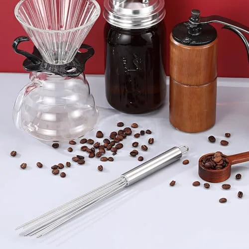 Barista Whisk Tool Long Handle 10 Needles Stirrer view 8