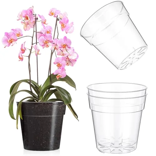Nursery Pots Plastic Orchid Pot Extra Large Nursery Container with Holes for Plants ()