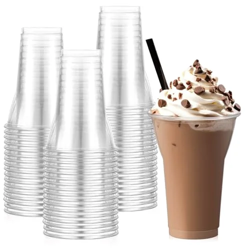 Plastic Parfait Cups Root Beer Float Cups Peanut Buster Parfait Glasses Classic Disposable Crystal Milkshake Mugs for Sundae Yogurt Ice Cream Christmas Party Drinks ()