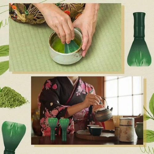 Traditional Resin Matcha Whisk Reusable Matcha Stirrer Chasen Brush Tea Mixing Tool Accessoies for Tea Powder Preparation() view 5