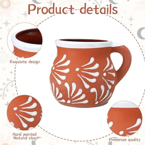 Mexican Pottery Mugs Mexican Coffee Mugs Clay Cups for Women Men Birthday Graduation Wedding Holiday Parties Gifts Terracotta Design view 2