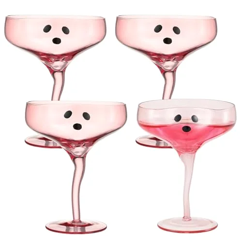 Halloween Ghost Martini Glasses Margarita Cups view 6